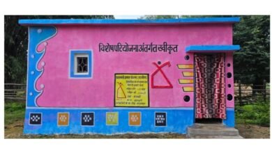 नारायणपुर बड़ेजम्हरी में प्रधानमंत्री आवास योजना से बना पक्का मकान