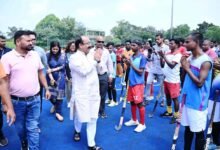 छत्तीसगढ़ हॉकी लीग चयन ट्रायल रायपुर में खिलाड़ी