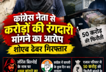 शोएब ढेबर गिरफ्तार, रायपुर में रंगदारी मामले की पुलिस जांच