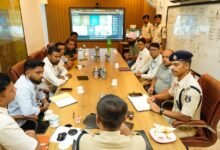 नारायणपुर में बैंक सुरक्षा को लेकर पुलिस अधीक्षक की बैंक प्रबंधकों के साथ बैठक