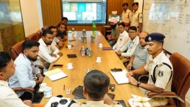 नारायणपुर में बैंक सुरक्षा को लेकर पुलिस अधीक्षक की बैंक प्रबंधकों के साथ बैठक