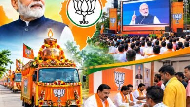 छत्तीसगढ़ BJP सेवा ज्योति यात्रा ज्योति कलश रथ