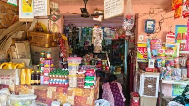 छोटेडोंगर में रतन दत्ता किराना स्टोर में चोरी