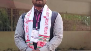 छोटेडोंगर सड़क सुरक्षा को लेकर जिला पंचायत सदस्य राकेश उसेंडी