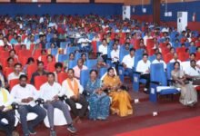 नारायणपुर में पंच-सरपंच प्रशिक्षण कार्यक्रम को संबोधित करते वन मंत्री केदार कश्यप