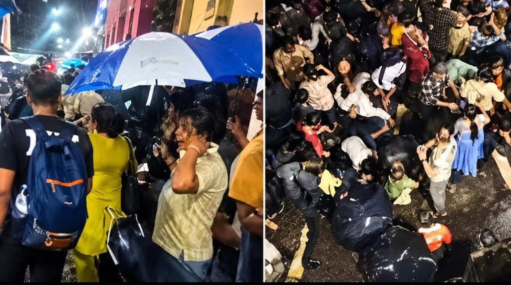 कोलकाता दुर्गापूजा पंडाल हादसे के बाद अस्पताल में घायलों के उपचार से जुड़ा दृश्य