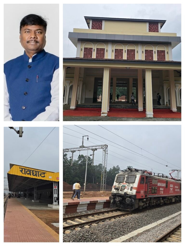 रायपुर-रावघाट और रायपुर-कुरूद ट्रेन सेवाओं के शुभारंभ से जुड़ी रेल कनेक्टिविटी परियोजना